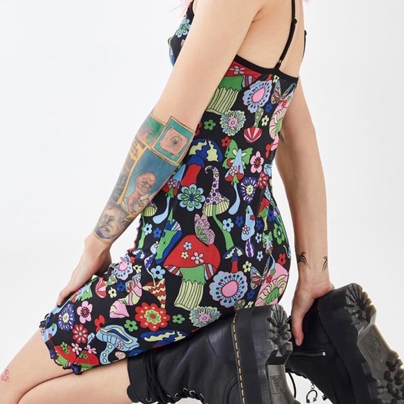Dolls Kill Dresses & Skirts - Kill doll's mushroom dress body con